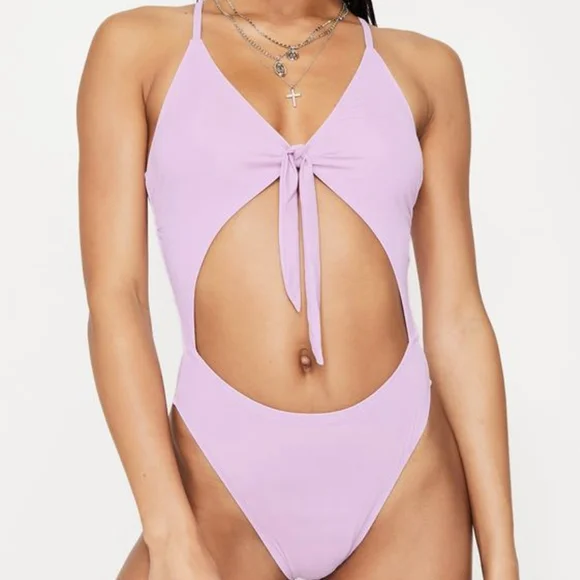 Dippin' Daisy's Swim Dippin Daisys Brand New Lilac Tie Front